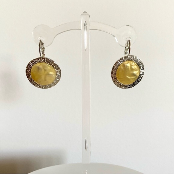 Vintage Greek sunshine earrings - Picture 2 of 7